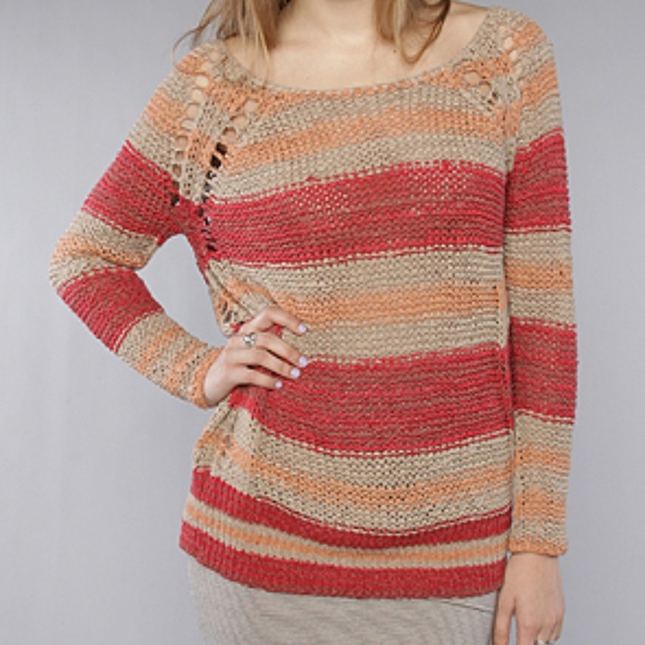 Free People Sweaters - Free People Desert Moon Pullover Cherry Blo XS
